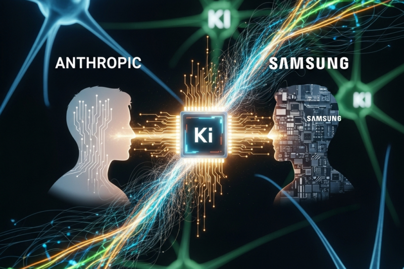 News: Anthropic und Samsung planen eigenen KI-Chip